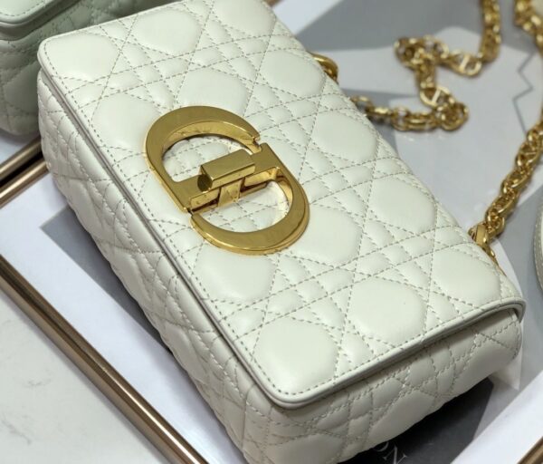 1:1 Replica Christian Dior Small Dior Caro Bag, White, For Women Women’s Handbags, Shoulder Bags, Crossbody Bags, 20cm CD M9241UWHC_M35U