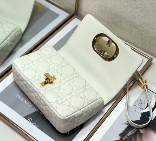 1:1 Replica Christian Dior Small Dior Caro Bag, White, For Women Women’s Handbags, Shoulder Bags, Crossbody Bags, 20cm CD M9241UWHC_M35U