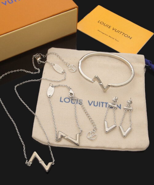 Combine List Of Louis Vuitton Volt Upside Down Bracelets Earrings And Necklace