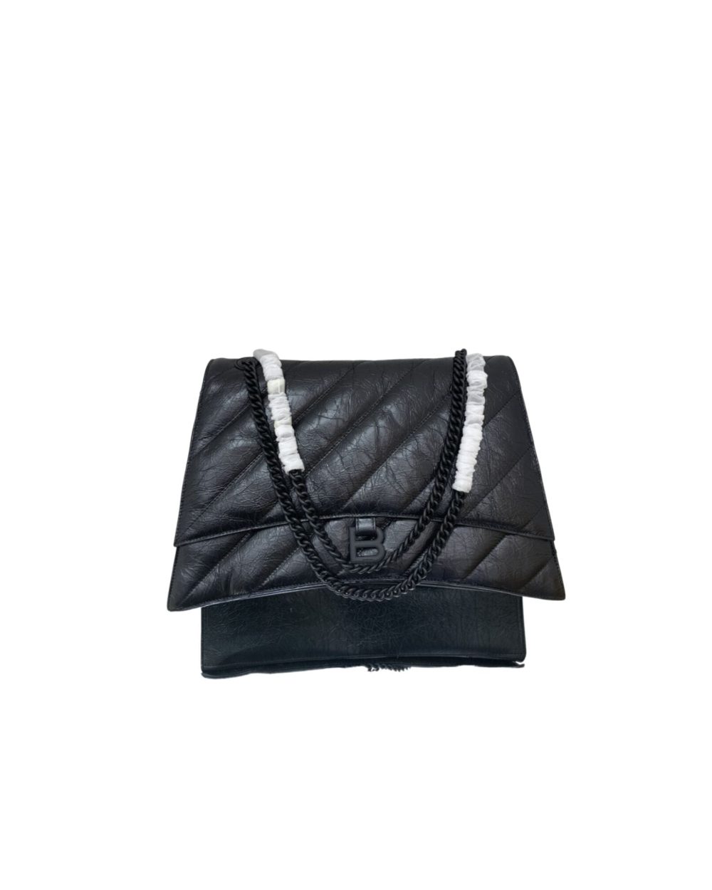 Crush Large Chain Bag Quilted In Black For Women 15.7in/ 40cm