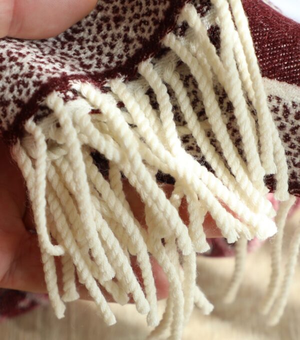 Dior Oblique Burgundy Cashmere Scarf 200cm/79in