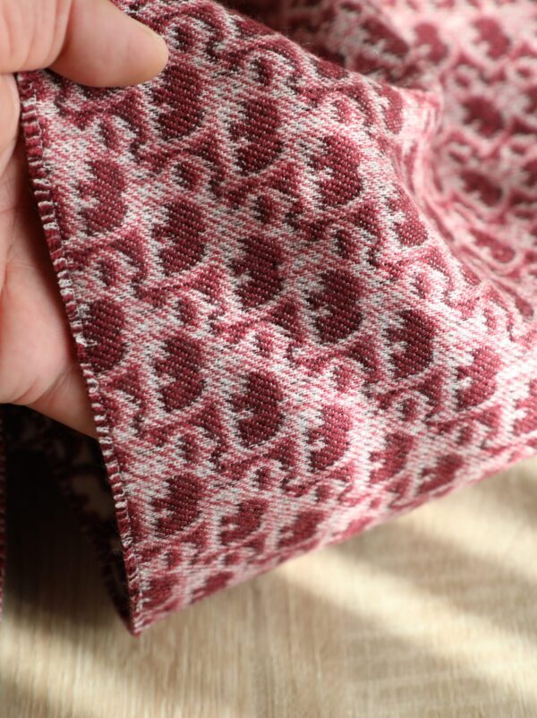 Dior Oblique Burgundy Cashmere Scarf 200cm/79in