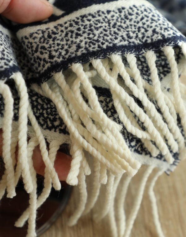 Dior Oblique Navy Blue Cashmere Scarf 200cm/79in