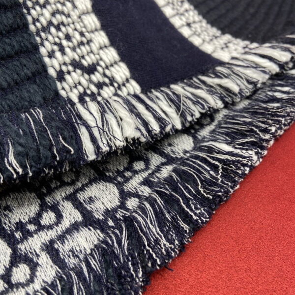 Dior Oblique University Reversible Scarf Blue 79in/200cm