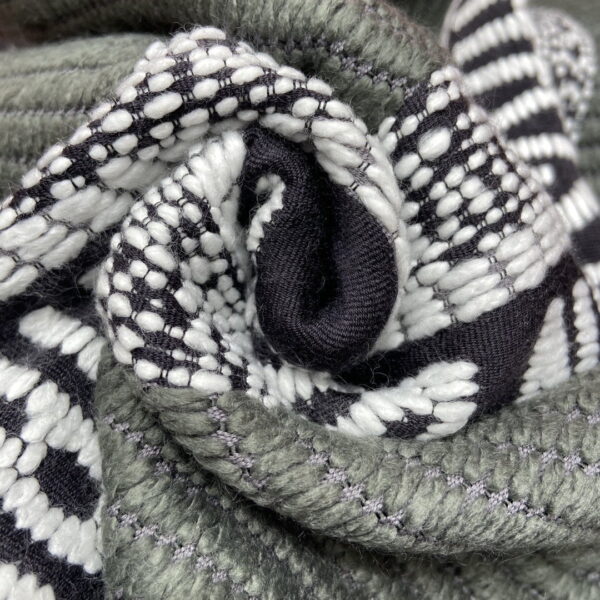 Dior Oblique University Reversible Scarf Green Grey 79in/200cm
