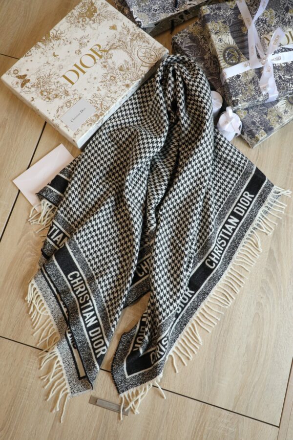 Dior Shawl Square Silk Long Neck Winter Wool Scarf 150cm/59in 