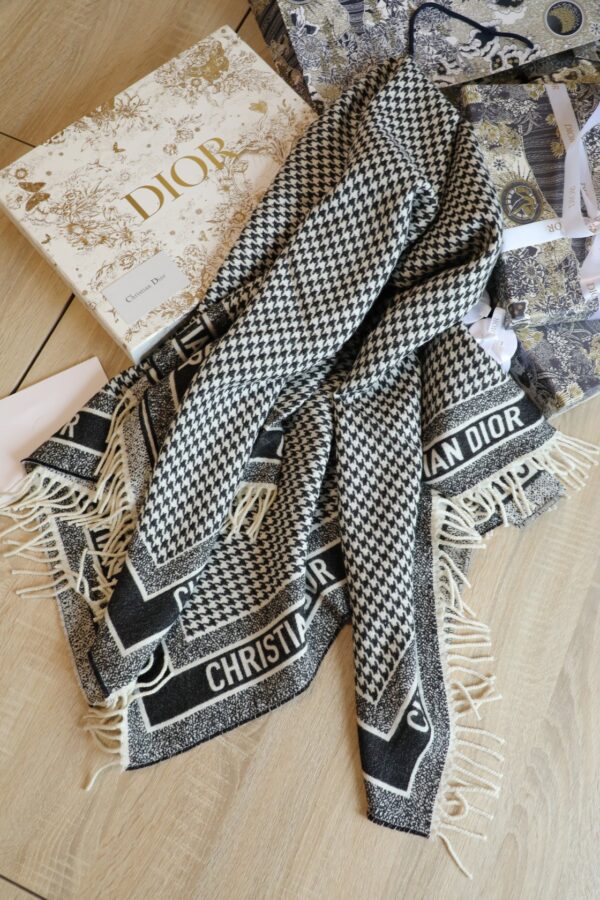 Dior Shawl Square Silk Long Neck Winter Wool Scarf 150cm/59in 