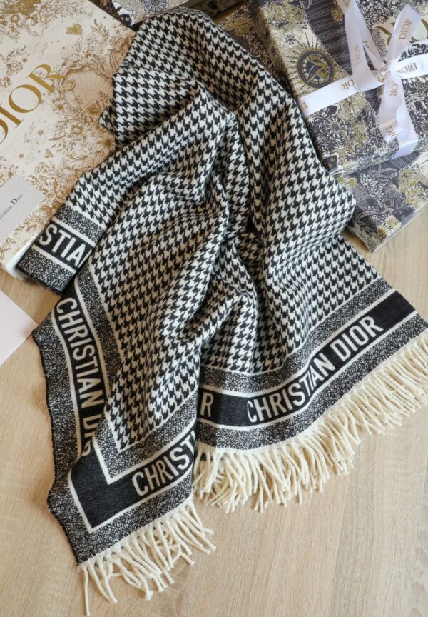 Dior Shawl Square Silk Long Neck Winter Wool Scarf 150cm/59in 
