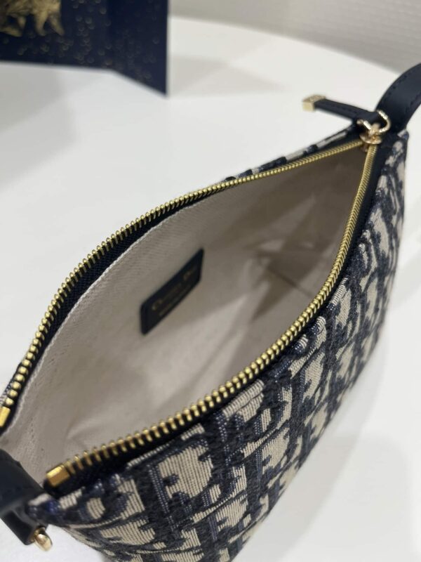 1:1 Replica Diortravel Nomad Pouch Blue For Women 6in/ 15cm