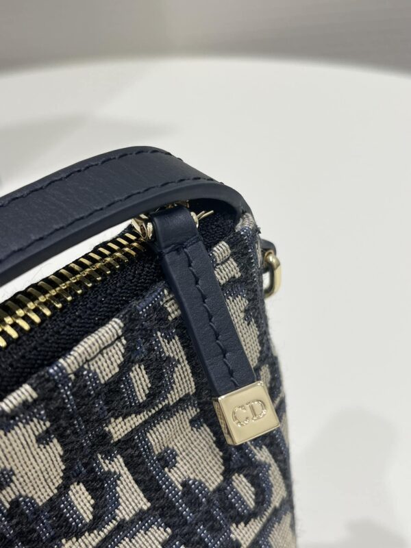 1:1 Replica Diortravel Nomad Pouch Blue For Women 6in/ 15cm
