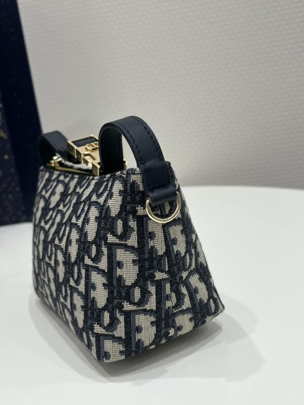 1:1 Replica Diortravel Nomad Pouch Blue For Women 6in/ 15cm
