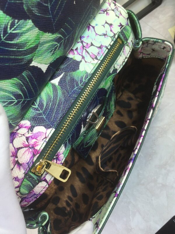 Dolce & Gabbana 90s Sicily Bag With Logo Print Multicolor For Women 10.2in/26cm DG