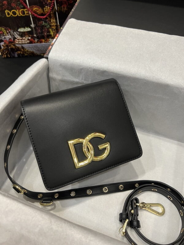 Dolce & Gabbana Crossbody 3.5 Bag Black For Women 6.9in/18cm DG BB7037AW57680999