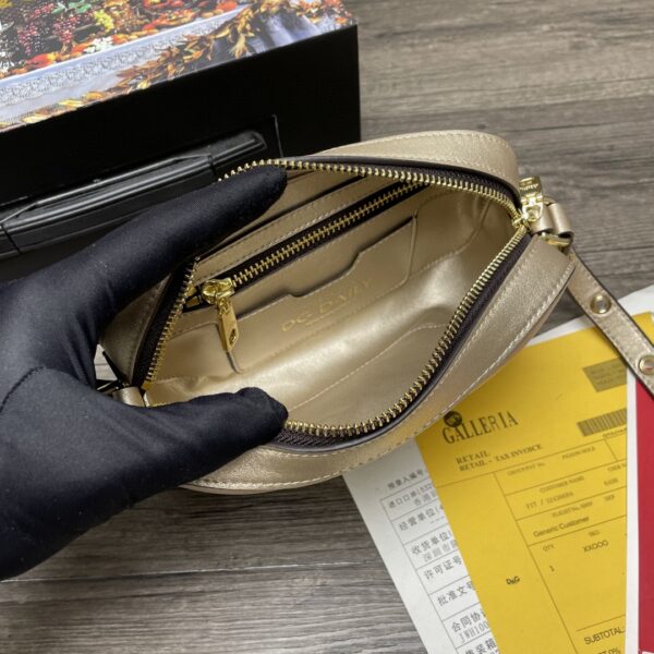Dolce & Gabbana Crossbody 3.5 Bag Gold For Women 7.5in/19cm DG
