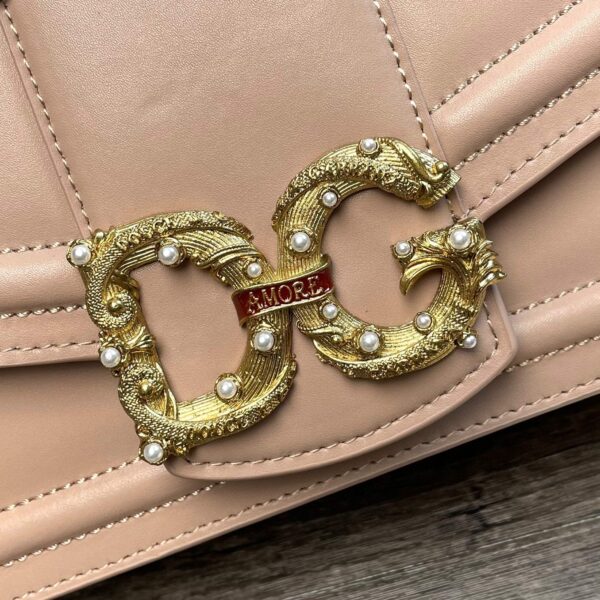 Dolce & Gabbana DG Girls Bag In Quilted Nappa Beige For Women 10.6in/27cm DG