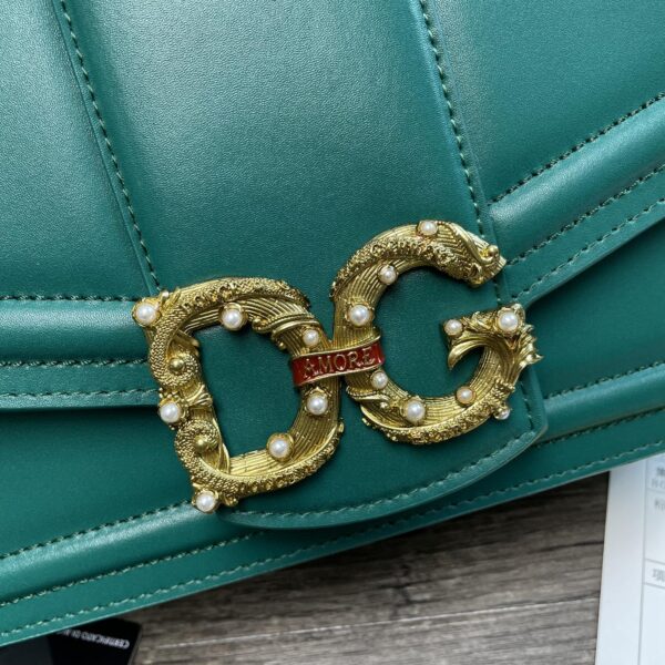Dolce & Gabbana DG Girls Bag In Quilted Nappa Green For Women 10.6in/27cm DG