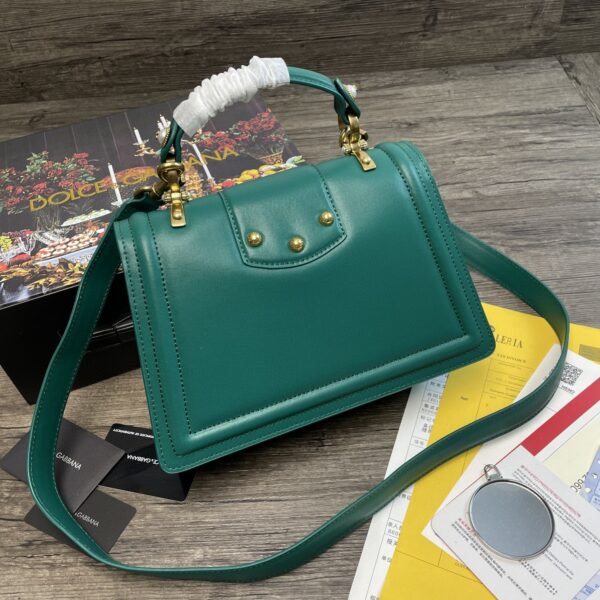 Dolce & Gabbana DG Girls Bag In Quilted Nappa Green For Women 10.6in/27cm DG