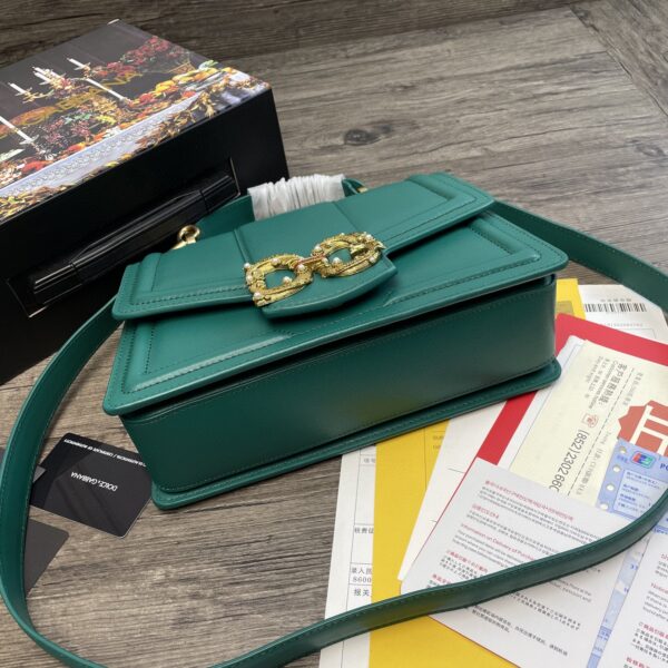 Dolce & Gabbana DG Girls Bag In Quilted Nappa Green For Women 10.6in/27cm DG