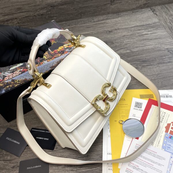 Dolce & Gabbana DG Girls Bag In Quilted Nappa White For Women 10.6in/27cm DG