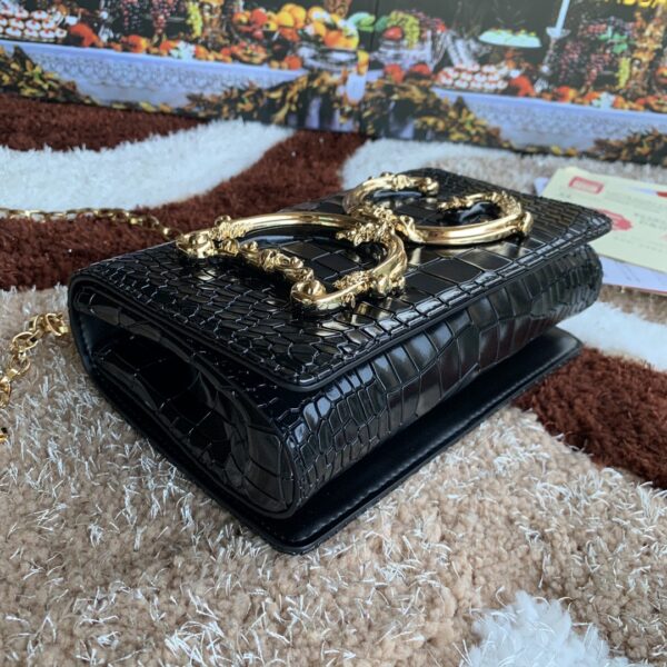Dolce & Gabbana DG Girls Cross Body Bag Black For Women 8.3in/21cm DG