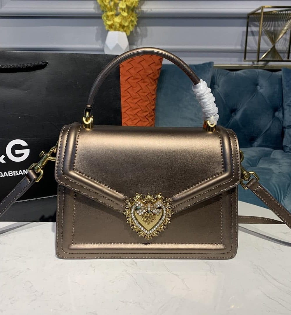 Dolce & Gabbana Medium Devotion Bag Bass For Women 9.5in/24cm