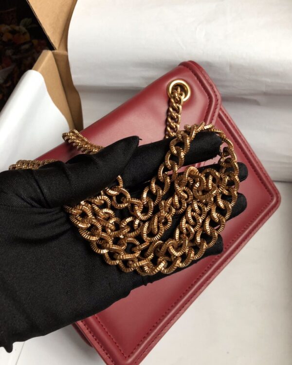 Dolce & Gabbana Medium Devotion Bag Burgundy For Women 8.1in/20.5cm DG