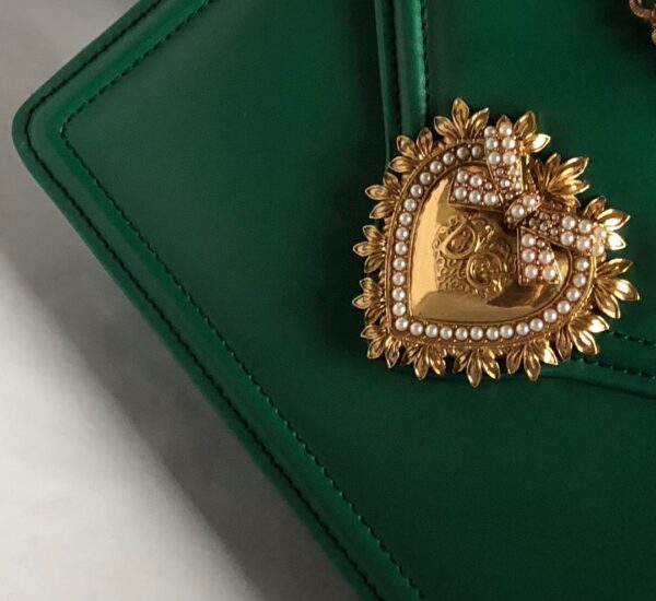 Dolce & Gabbana Medium Devotion Bag Green For Women 8.1in/20.5cm