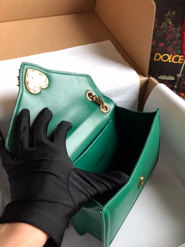 Dolce & Gabbana Medium Devotion Bag Green For Women 8.1in/20.5cm