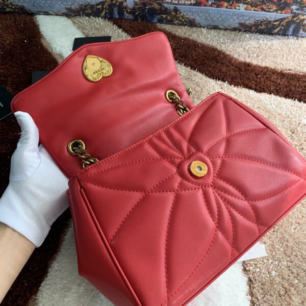 Dolce & Gabbana Medium Devotion Shoulder Bag In Quilted Nappa Red For Women 10.2in/26cm DG