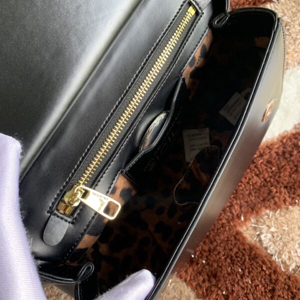 Dolce & Gabbana Medium DG Handbag In Dauphine Black For Women 10.2in/26cm DG