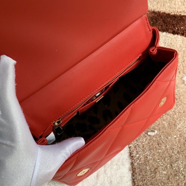 Dolce & Gabbana Medium Sicily Bag In Quilted Red For Women 10.2in/26cm DG BB6002AW5918H383