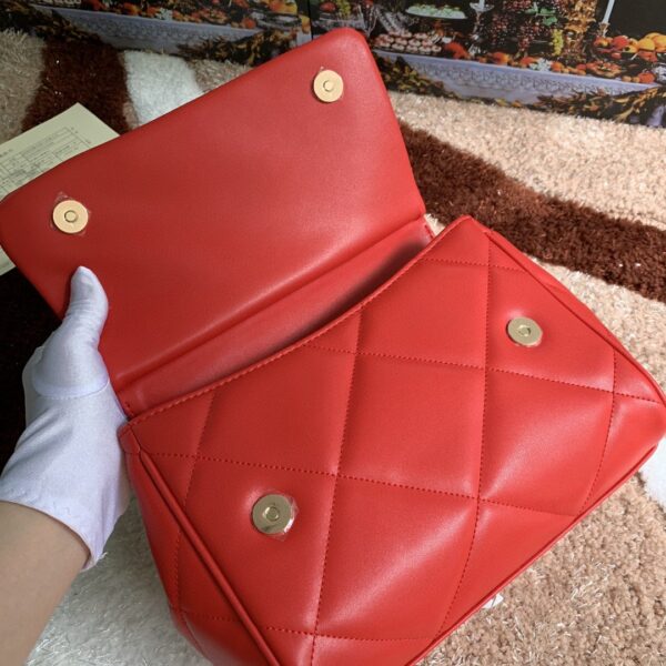 Dolce & Gabbana Medium Sicily Bag In Quilted Red For Women 10.2in/26cm DG BB6002AW5918H383