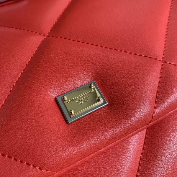 Dolce & Gabbana Medium Sicily Bag In Quilted Red For Women 10.2in/26cm DG BB6002AW5918H383