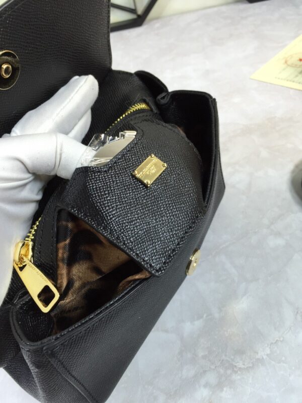 Dolce & Gabbana Medium Sicily Handbag In Dauphine Black For Women 10.2in/26cm DG  BB4347A100180999