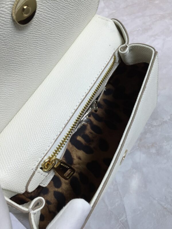 Dolce & Gabbana Medium Sicily Handbag In Dauphine White For Women 10.2in/26cm DG BB4347A100180001