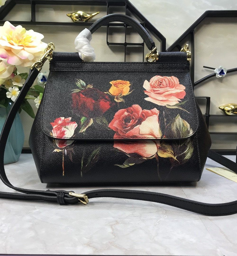 Dolce & Gabbana Medium Sicily Handbag Inoriginal Spring Texture Muticolour For Women 10.2in/26cm DG