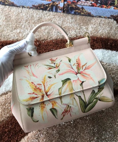 Dolce & Gabbana Medium Sicily Handbag Unique Print Motifs Muticolour For Women 10.2in/26cm DG