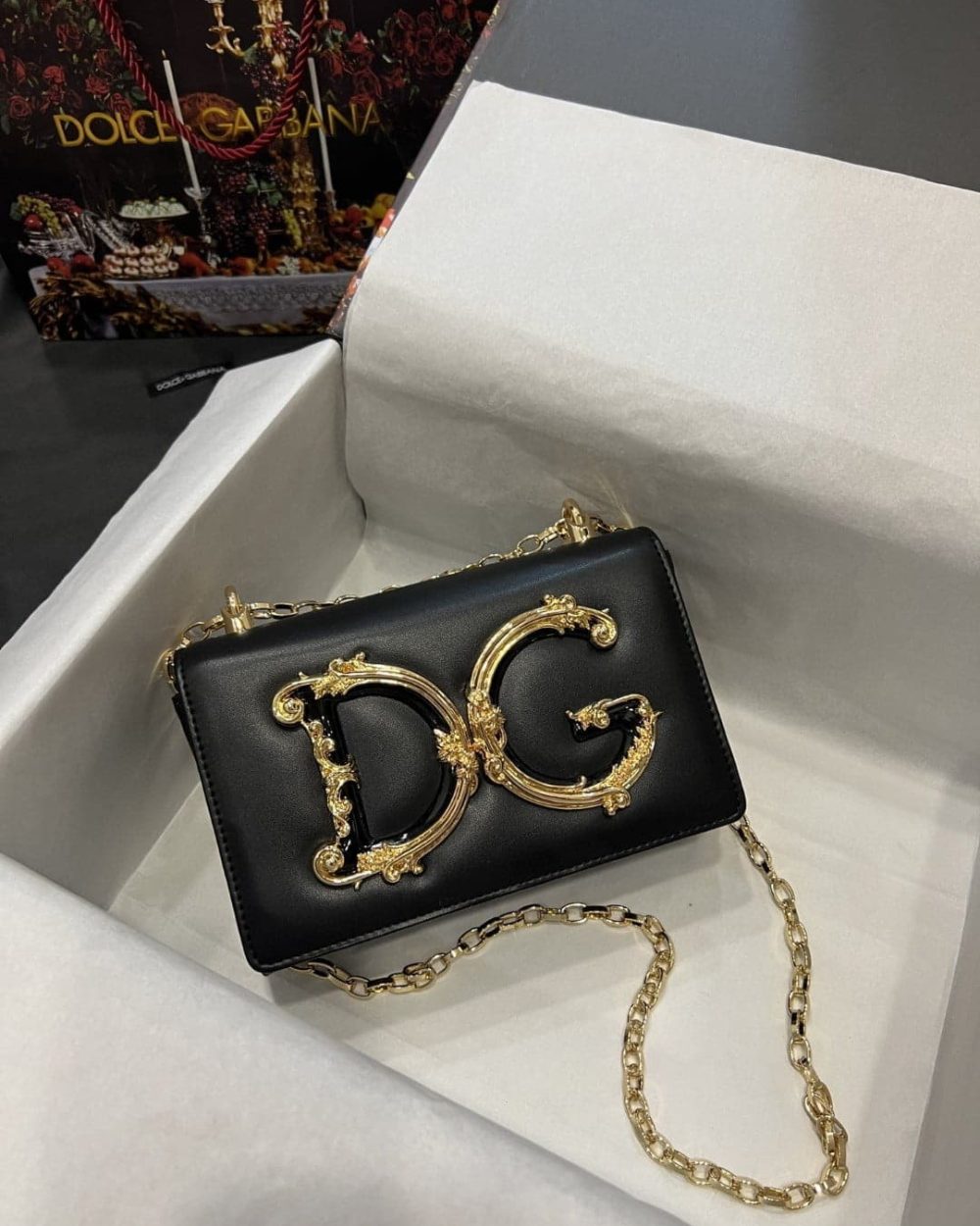 Dolce & Gabbana Nappa DG Girls Shoulder Bag Black For Women 8.3in/21cm DG  BB6498AZ80180999