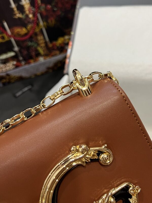 Dolce & Gabbana Nappa DG Girls Shoulder Bag Brown For Women 8.3in/21cm DG