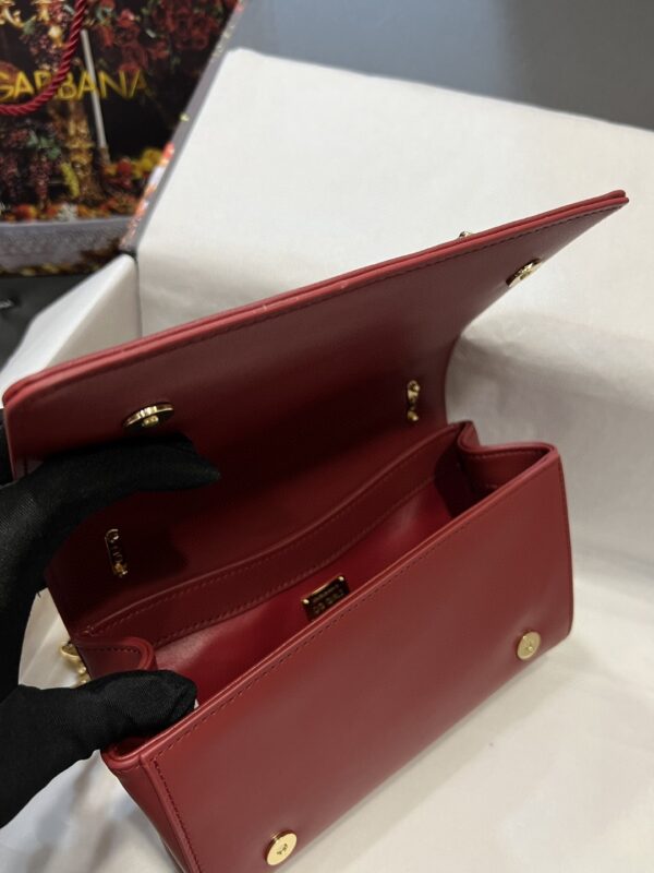 Dolce & Gabbana Nappa DG Girls Shoulder Bag Burgundy For Women 8.3in/21cm DG