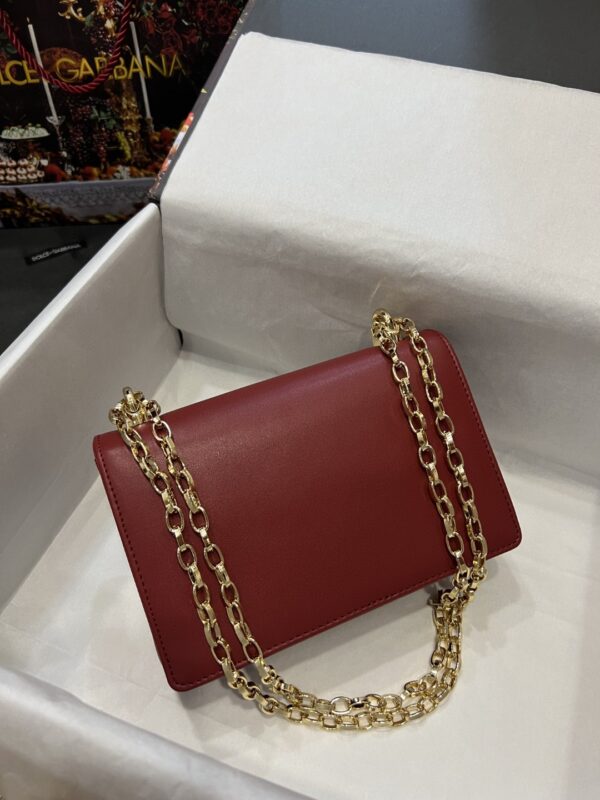 Dolce & Gabbana Nappa DG Girls Shoulder Bag Burgundy For Women 8.3in/21cm DG
