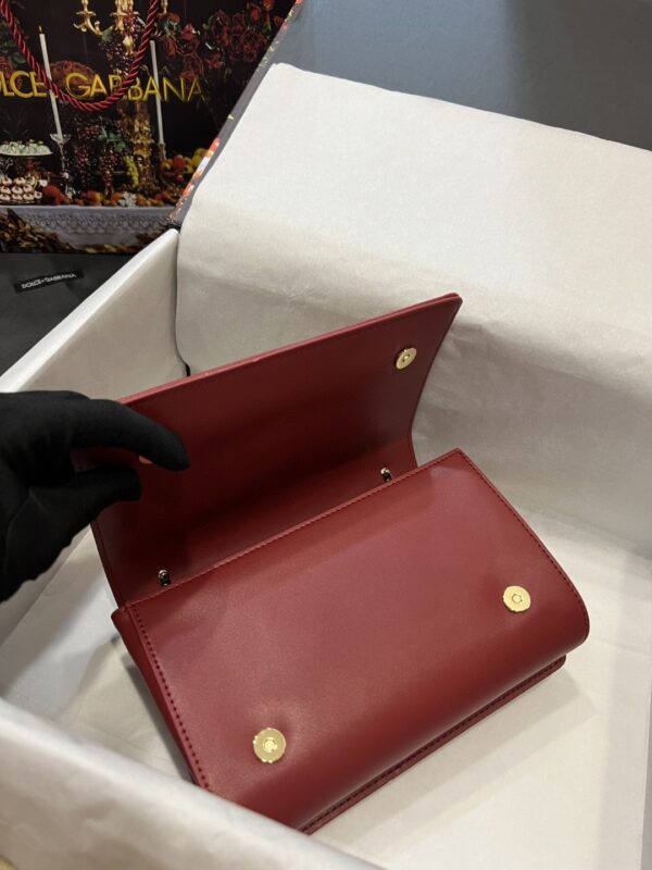 Dolce & Gabbana Nappa DG Girls Shoulder Bag Burgundy For Women 8.3in/21cm DG
