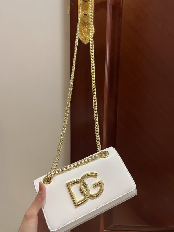 Dolce & Gabbana Polished 3.5 Phone Bag White For Women 7.3in/19cm DG