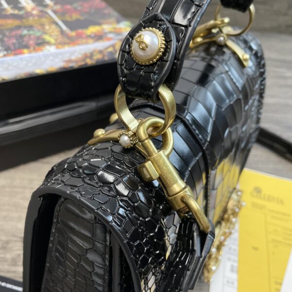 Dolce & Gabbana Print DG Girls Bag Black For Women 10.6in/27cm DG