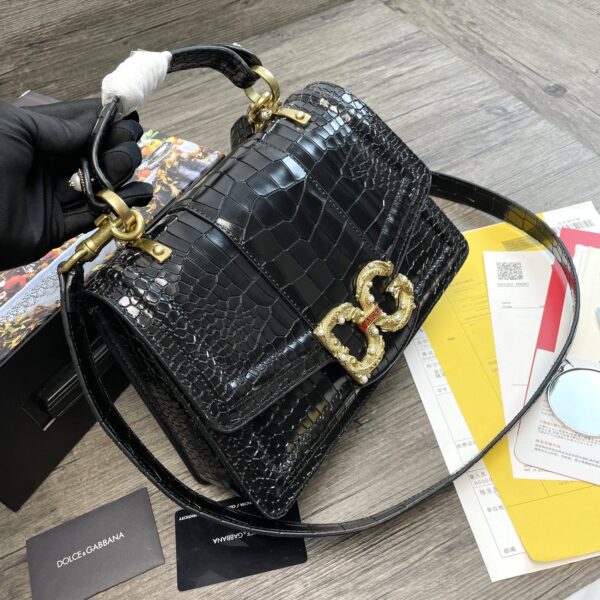 Dolce & Gabbana Print DG Girls Bag Black For Women 10.6in/27cm DG