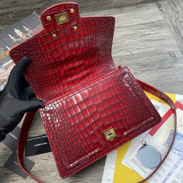 Dolce & Gabbana Print DG Girls Bag Burgundy For Women 10.6in/27cm DG