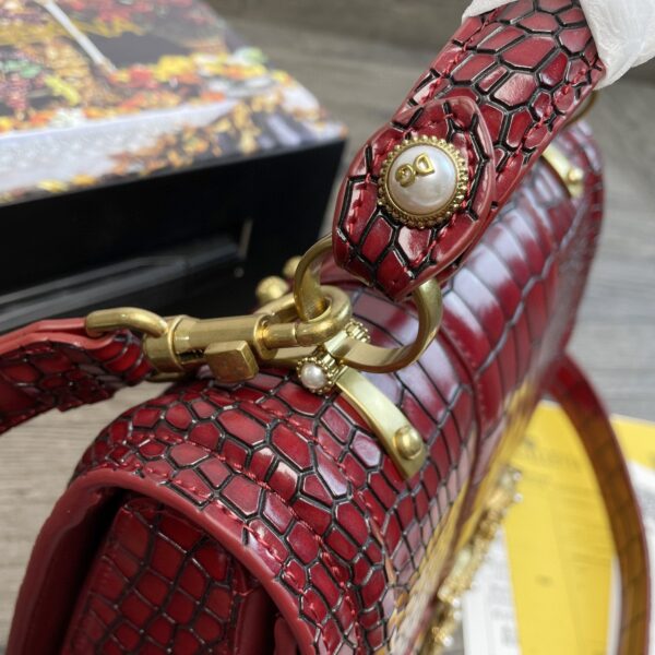 Dolce & Gabbana Print DG Girls Bag Burgundy For Women 10.6in/27cm DG