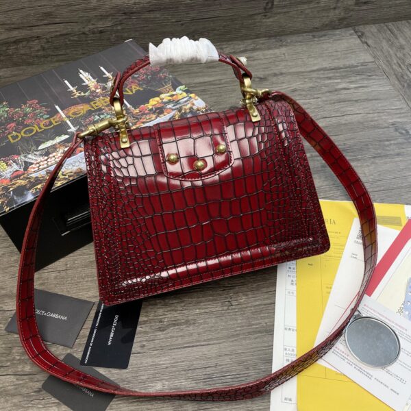 Dolce & Gabbana Print DG Girls Bag Burgundy For Women 10.6in/27cm DG
