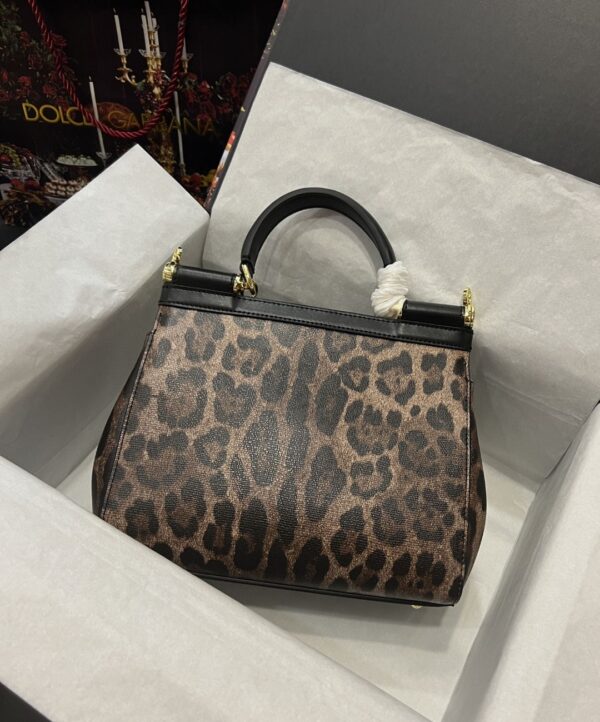 Dolce & Gabbana Sicily Bag In Leopard-Print Pony Hair Multicolour For Women 10.2in/26cm DG