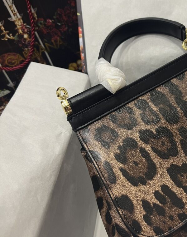 Dolce & Gabbana Sicily Bag In Leopard-Print Pony Hair Multicolour For Women 10.2in/26cm DG